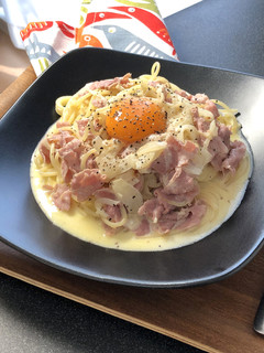 生ハムのカルボナーラ-レシピのメイン写真