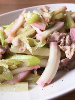 セロリと豚肉の中華炒め-レシピのメイン写真