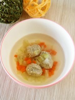 【離乳完了期】ふわふわイワシのつみれ汁-レシピのメイン写真