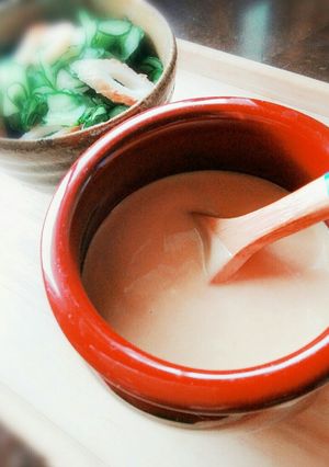 マヨでまろやか。酢味噌ドレッシング。-レシピのメイン写真