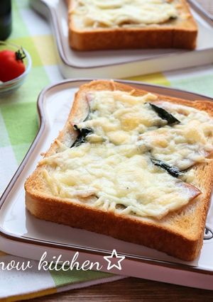 バジルとハムチーズのトースト-レシピのメイン写真