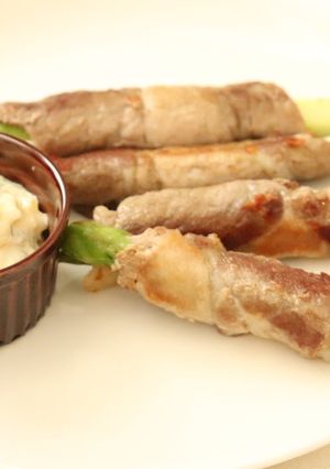 【腸活】アスパラ肉巻きヨーグルトタルタル-レシピのメイン写真