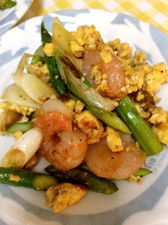海老と卵 アスパラの中華風炒め-レシピのメイン写真