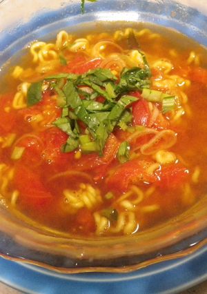 サッパリ辛っ！辛ラーメントマトスープ-レシピのメイン写真