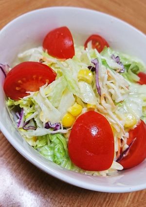 簡単さっぱりミックスサラダのコールスロー-レシピのメイン写真