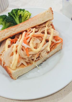 新玉ねぎたっぷりサンド-レシピのメイン写真