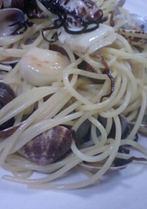 絶品♪あさりと塩こぶのスパゲティ-レシピのメイン写真