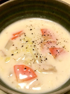 野菜を食べるミルクスープ ダイエットにも-レシピのメイン写真