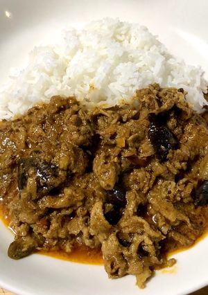ルー不使用・豚コマとなすのスパイスカレー-レシピのメイン写真