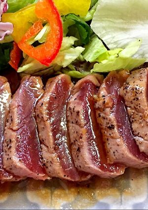 まぐろステーキのわさびソース-レシピのメイン写真