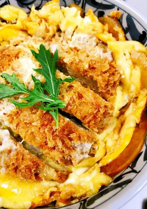 ⭐️ 簡単でヘルシーなひれかつ丼 美味!-レシピのメイン写真