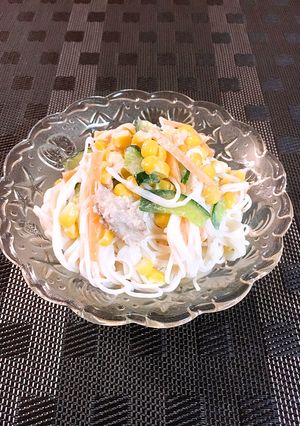 ツナ缶マヨで(´∀`)♪そうめんサラダ-レシピのメイン写真