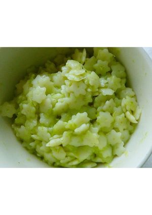 離乳食【アスパラとねぎのパスタ】娘ラブ！-レシピのメイン写真