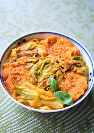野菜Jで～春キャベ鯖カレーパンリゾット❁-レシピのメイン写真
