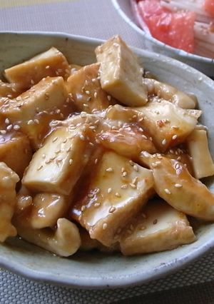 お手軽♪厚揚げと鶏胸肉のオイスター炒め-レシピのメイン写真