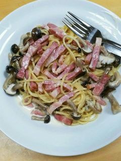 簡単で美味しいクリームパスタ-レシピのメイン写真