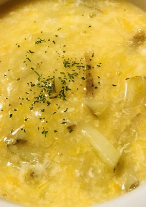 細切りじゃがいもと玉子のとろとろスープ-レシピのメイン写真