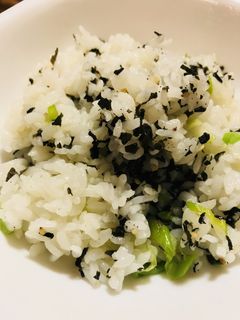 ネギ&わかめふりかけの炒めごはん-レシピのメイン写真