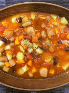 煮豆&野菜ごろごろトマトスープ-レシピのメイン写真