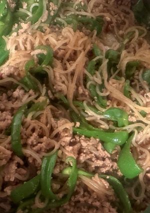 ピーマンとシラタキの甘辛炒め-レシピのメイン写真