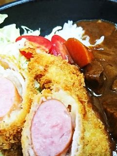 ウインナーチーズかつカレー-レシピのメイン写真