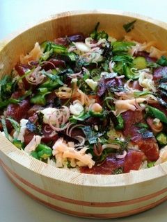 カツオの手ごね寿司-レシピのメイン写真