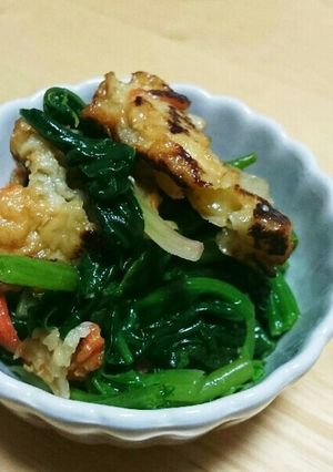 ほうれん草とさつま揚げのわさび醤油和え-レシピのメイン写真