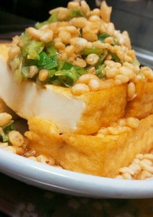 ボリューミー♬厚揚げのねぎ天かす-レシピのメイン写真
