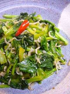 ご飯がすすむ☆かぶの葉のじゃこ炒め-レシピのメイン写真