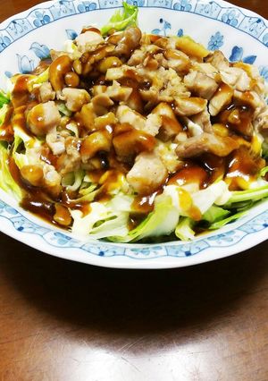 チキン＆レタス丼-レシピのメイン写真