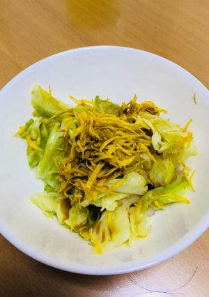 簡単☆食用菊とキャベツのおひたし-レシピのメイン写真