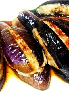 外れにくい☆ジューシー茄子の挟み焼き♥-レシピのメイン写真