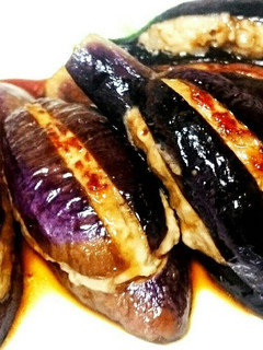 外れにくい☆ジューシー茄子の挟み焼き♥-レシピのメイン写真