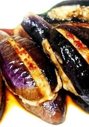 外れにくい☆ジューシー茄子の挟み焼き♥-レシピのメイン写真