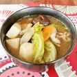 レンジで簡単!春キャベツの具だくさん豚汁