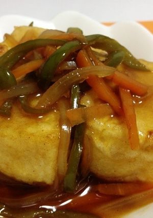 揚げ出し豆腐風～野菜あんかけ～-レシピのメイン写真