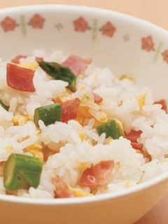アスパラベーコンチャーハン-レシピのメイン写真