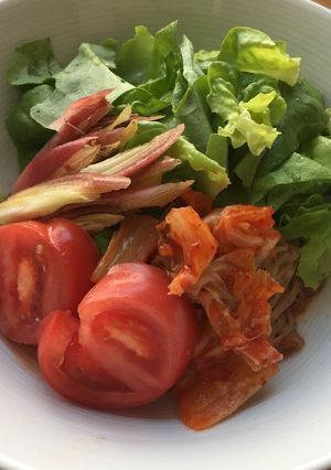 辛いから温めながら冷たいサラダ感覚の冷麺-レシピのメイン写真