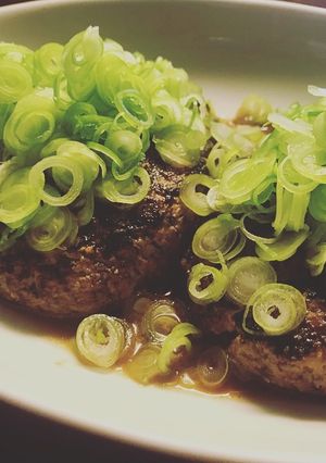 九条ねぎたっぷり和風ハンバーグ-レシピのメイン写真