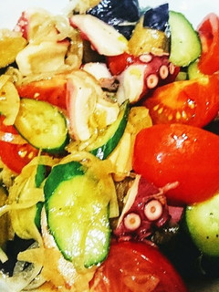 夏野菜とタコの中華マリネ-レシピのメイン写真
