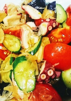 夏野菜とタコの中華マリネ-レシピのメイン写真