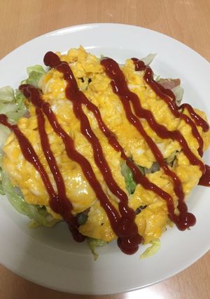 忙しい朝でも☆キャベツたっぷりオムレツ風-レシピのメイン写真