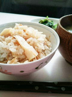 筍となめ茸の炊き込みご飯-レシピのメイン写真
