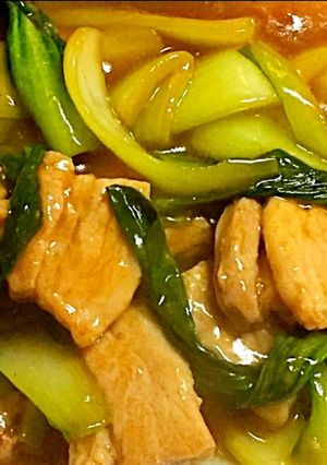 豚バラと青梗菜のオイスター炒め-レシピのメイン写真