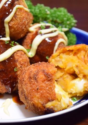 野菜ジュースdeチーズインコロッケ♪-レシピのメイン写真