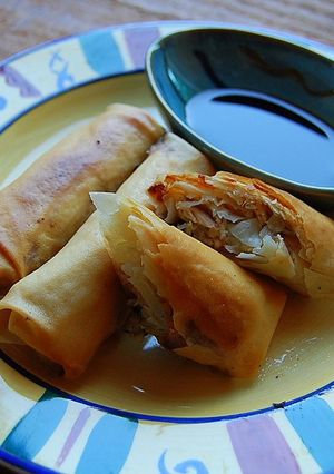 給食の味☆キャベツナ春巻き-レシピのメイン写真