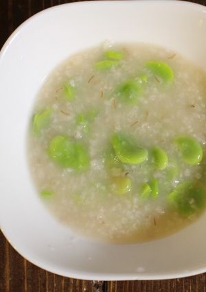 そら豆の中華がゆ-レシピのメイン写真