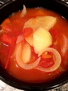 じゃがいもと玉ねぎの重ね煮 スープ風-レシピのメイン写真