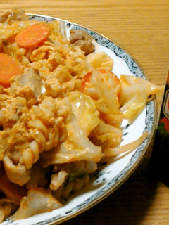 野菜ジュースで春キャベツと鶏肉の卵炒め煮-レシピのメイン写真