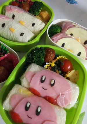 手抜きキャラサンドイッチ～♪-レシピのメイン写真
